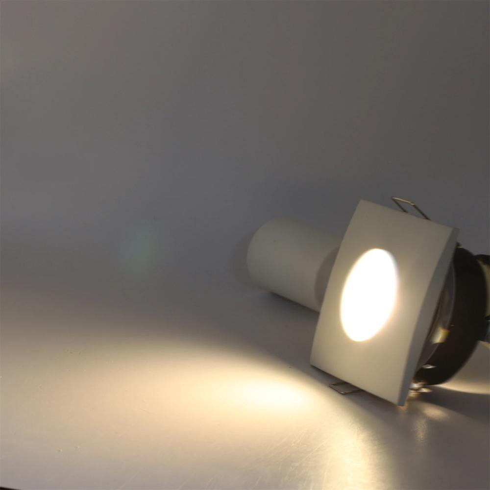 1/10PCS Recessed Ceiling Downlights Waterproof IP65 Spotlight Square Lamp Frame GU10 MR16 Bulb Holder Bathroom Spot Lighting