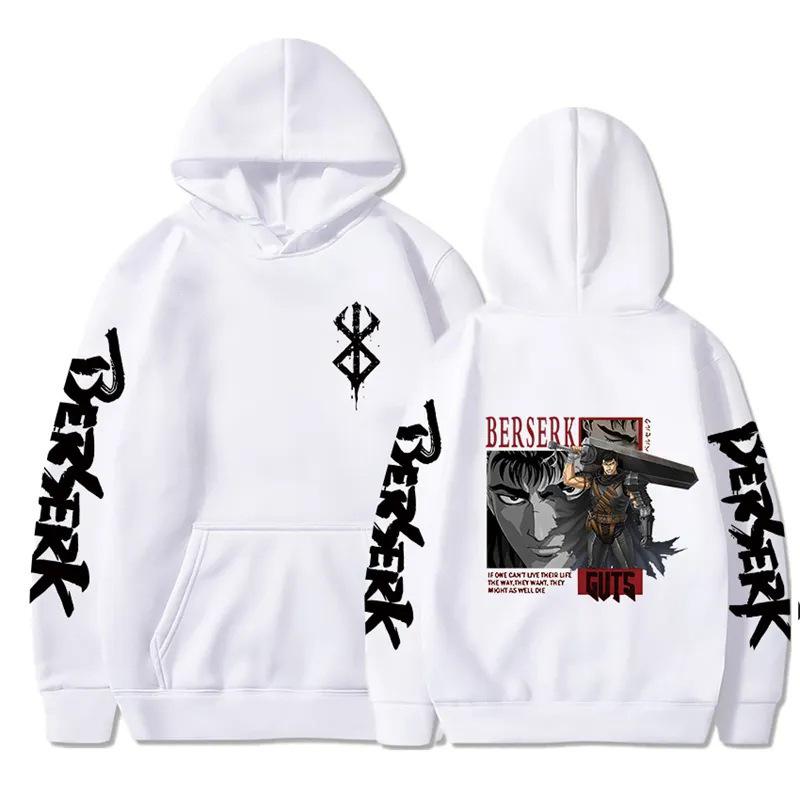 European-Sized Berserk Anime Streetwear Hoodie - Autumn/Winter Cotton Sweatshirt.