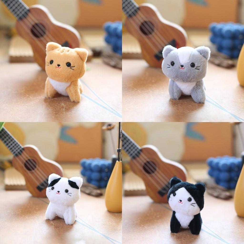 Adorable Plush Cat Keychain Soft Cuddly Toy With Pp Cotton Filling