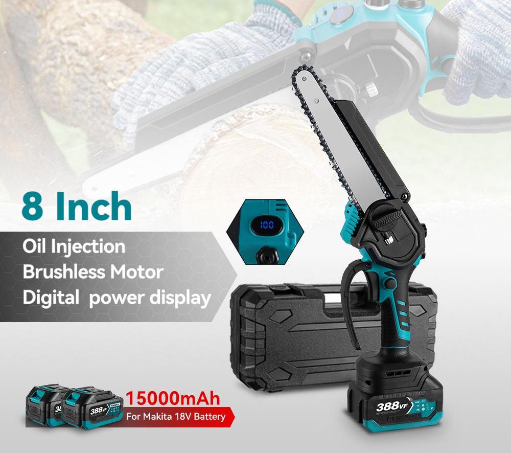 

YOFIDRA 8 дюймов бесщеточная электрическая бензопила аккумуляторная деревообрабатывающая садовая обрезная пила инструмент для Makita 18 В батарея