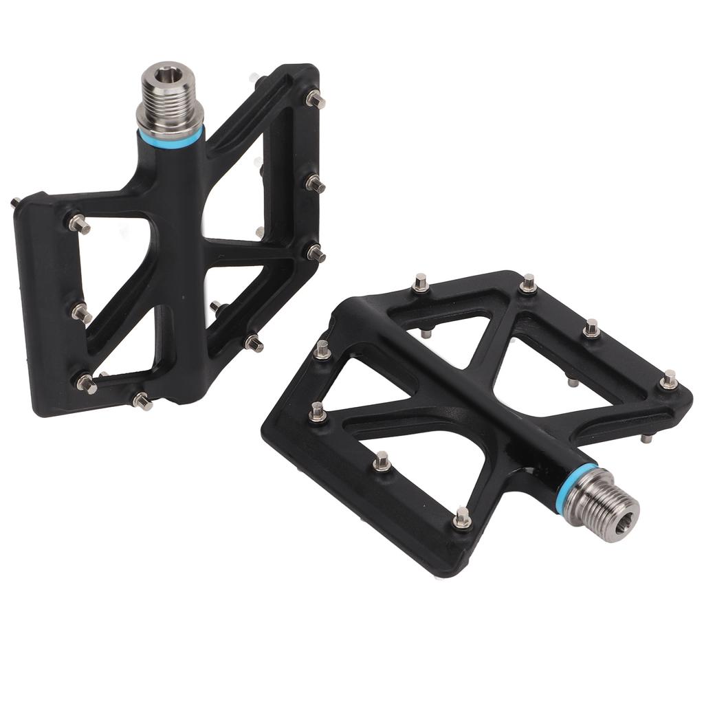 Lp Litepro 2pcs Folding Bicycle Pedal Black Wearproof Nylon Nonslip Mountain Bike Footpeg for MTB