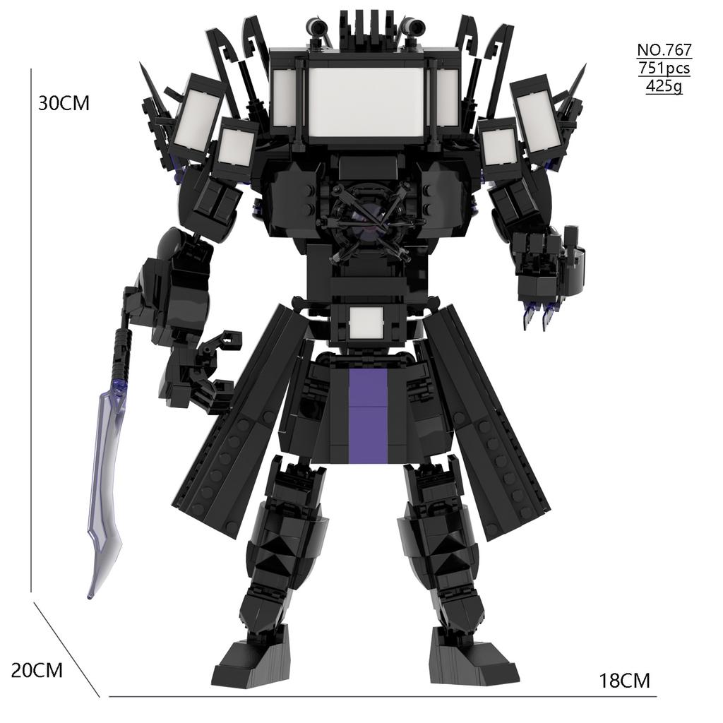 New in Skibidi Toilet Tvman Drill TV Man Titans GMan Titans Tv Man Skibidi Toilet Building Blocks Toy Titans GMan Drillman Brick