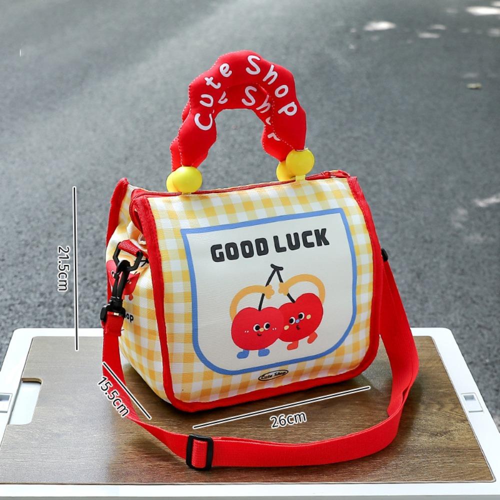 

Large Capacity Lunch Bags with Shoulder Strap Adjustable Lunch Box Cartoon Fresh-Keeping Tote Bag for School Picnic Office