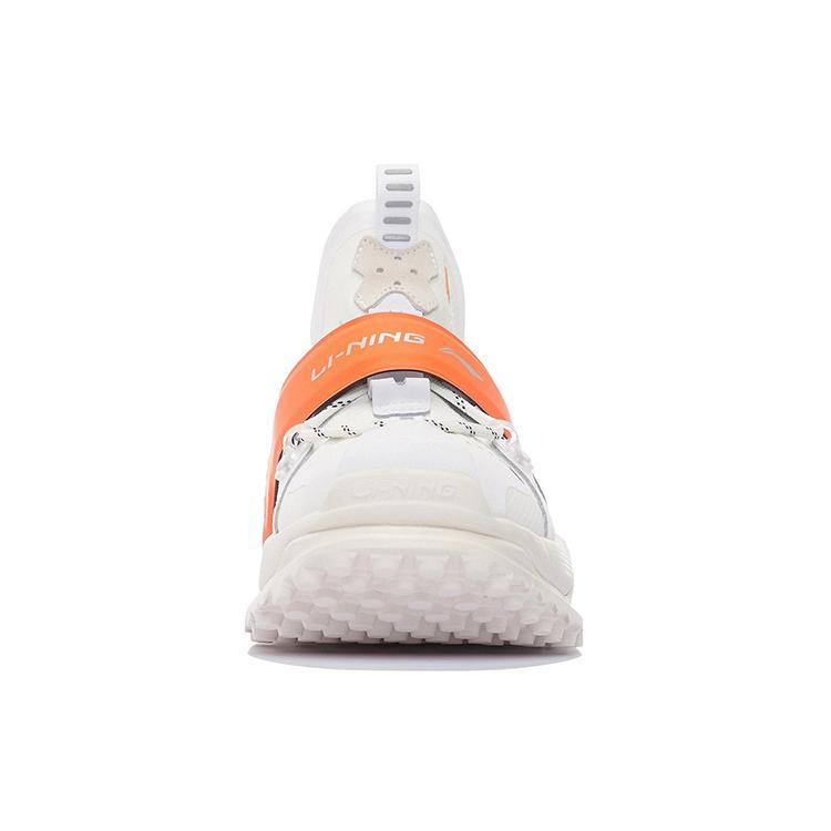 Li Ning Pangu Halo Low Top Sports Casual Shoes Women's White Orange AZGS102-2