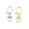 Key Ring Metal Fittings Eggplant Rotate Hook Carabiner 37mm Key Ring Handmade Connection Fittings Accessories Parts Ns11 (gold 10 Pieces)