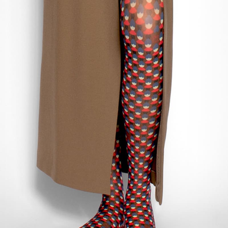 

Романтические чулки до колена из зеленого агата с тигровым принтом Free