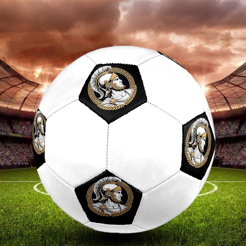 1PC Roman Warrior Emblem Soccer Ball Size 5 Football Machine Sewn Indoor/Outdoor Universal Football S86