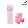 Shampoo Brush Empty Hair Shampoo Bottle With Comb Teeth Salon Treatment Oil Perm Dye Bottle Color Plastic Dry Cleaning Bottle