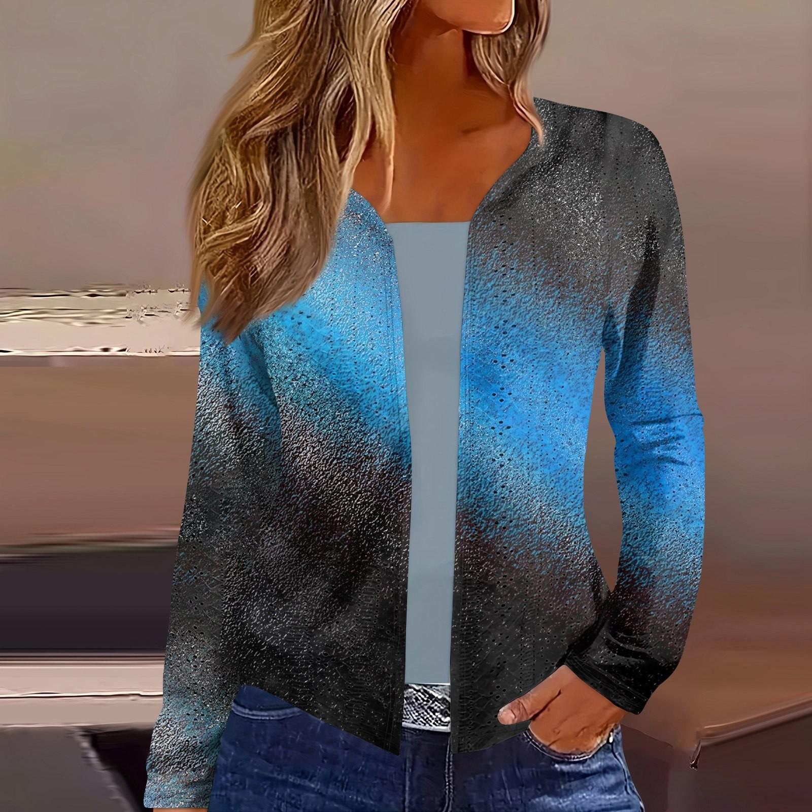 Женский топ с длинным рукавом и принтом — фото 3