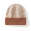 Unisex Children's Color Block Ribbed Cashmere Knit Hat - Autumn/Winter Warm Slouchy Outdoor Hat