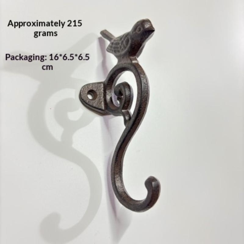 Vintage Cast Iron Wall Hook Heavy Duty Wall Mounted Hanging Hooks Rustic Decorative For Entryway Garden Home Decoration