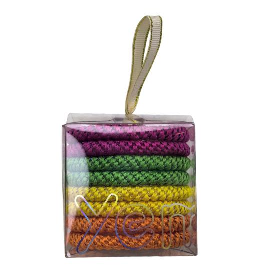 Long-lasting Hair Elastic 8Pcs High Elasticity Ropes, Braided Textured Surface Bands, Rope Super Grip No Slip Ties, Tangle Accessories Non-slip