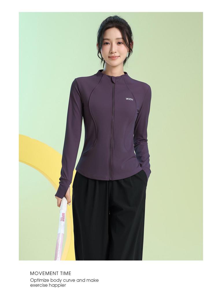 Women's Quick-Dry Long Sleeve Fitness Set for Badminton, Running, and Outdoor Sports - Autumn/Winter Collection