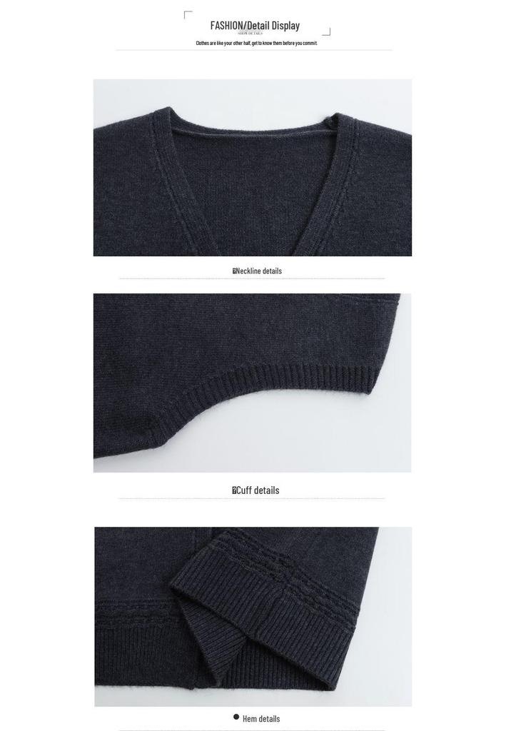 D.F.DEAR Minimalist V-Neck Knitted Vest