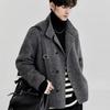 Men's Wool Double-Sided Jacket with Large Lapel