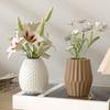 Dragon's Egg/Striped Flower Vase Mould Flexible Silicone Mold for Handmade Desktop Decoration Jewelry Molding Tool
