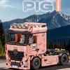1000PCS+ American Truck Cab Building Blocks Large Tractor Unit Model Educational Assembly Toy Car for Children Holiday Gift