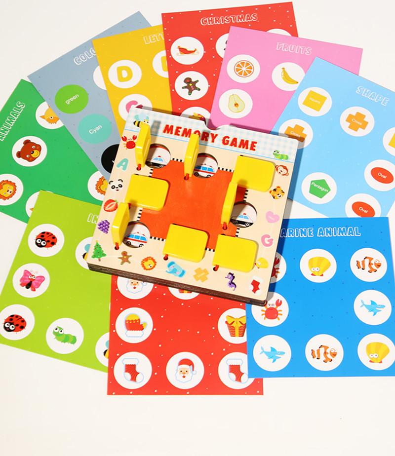 Memory Plate Games Kid Creative Toy Print Matching Logice Thinking Brain Intellectual Challenge Activity Education Toy
