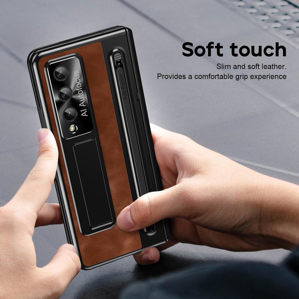 Odinis laikiklis rašiklio lizdas su rašiklio dėklu, skirtas Samsung Galaxy Z Fold 6 5 4 5G stiklo ekrano lanksto apsauginis dangtelis, skirtas sulankstyti 6 sulankstymui5
