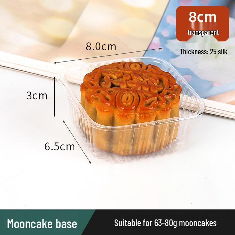 Golden Mooncake Blister Packaging: Salted Egg Yolk Pastry Tray with Mung Bean Cake Blister Box.