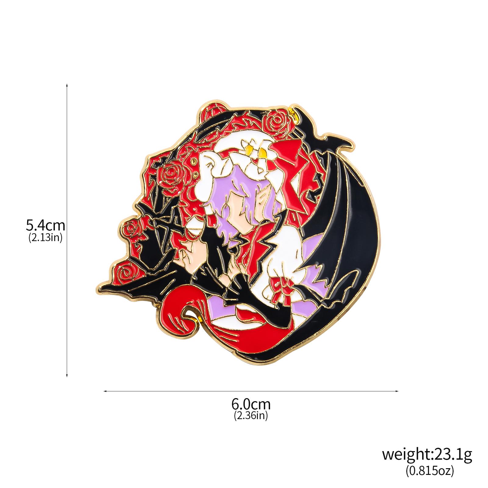 Anime Cute Touhou Project Enamel Pins Brooch Hakurei Reimu Izayoi Sakuya Saigyouji Yuyuko Figure Badge Bag Lapel Jewelry Gift