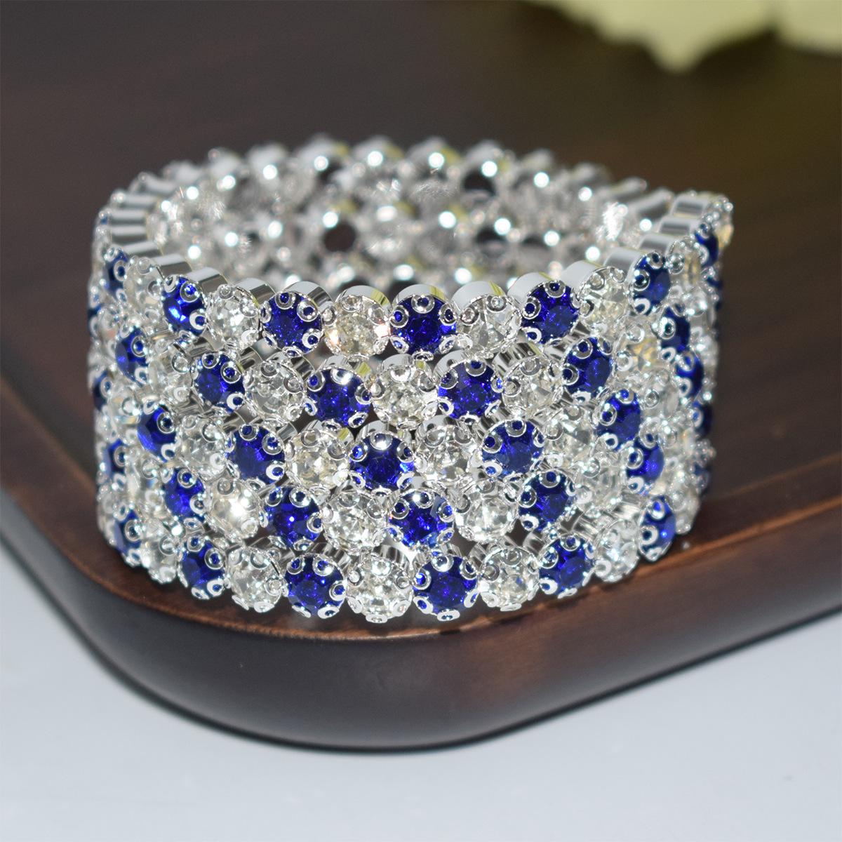 

Новый свадебный браслет на руку из страз AB, сценическое хрустальное украшение