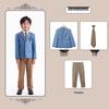 British College Style School Uniform Set – Kindergarten Boys' & Girls' Plaid Suit and Skirt.