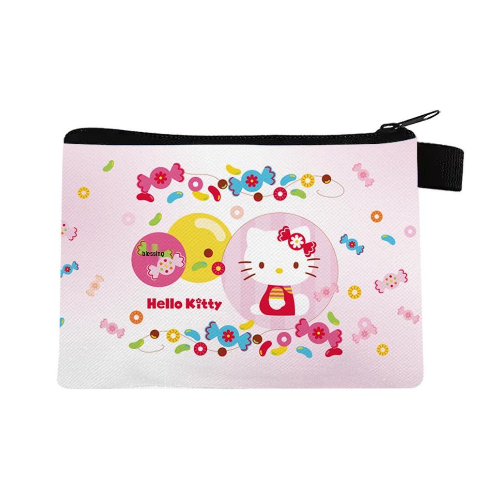 Cartoon Oxford Cloth Coin and Card Holder with Multiple Patterns