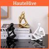 Minimalist Reading Modern Figurine Synthetic Resin Sculpture Home Gift Decor