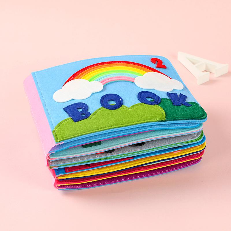 3D Toddlers Story Early Learning Cloth Book Baby Cloth Parent-child Interactive Knowledge Developing Toys