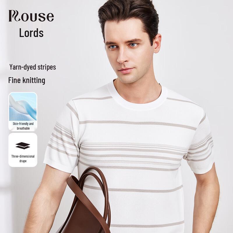 Men s Striped Short Sleeve T-Shirt 52