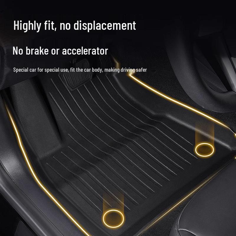 Tesla Model 3/Y Full Surround TPE Floor Mat - Interior Modification Accessories