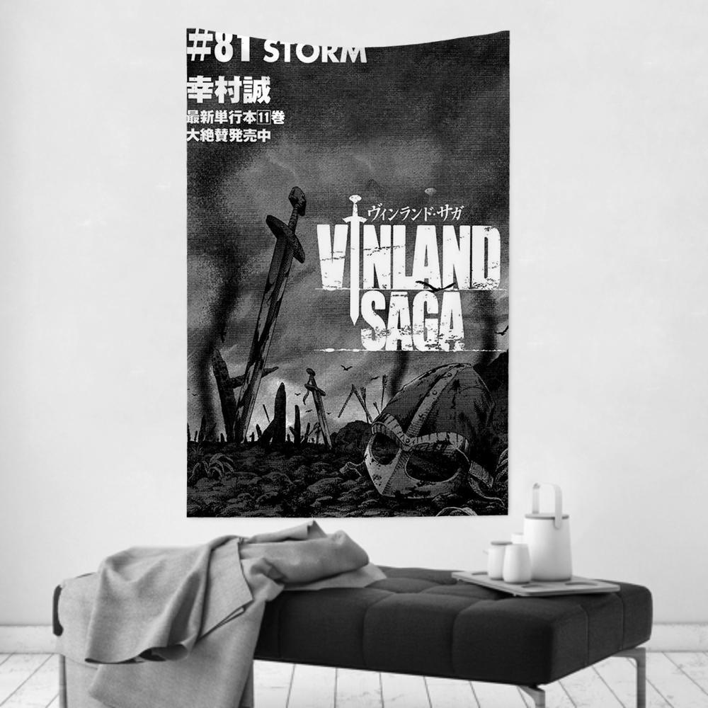 Anime Comics Tapestry Room Decor VVinland Sagas Wall Cloth Party Hanging Background Room Decor Baby Room