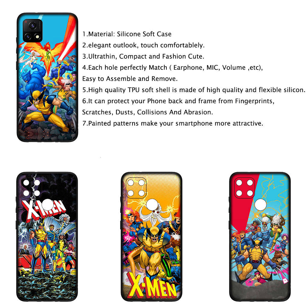 Cover for iPhone 17 16 15 Xiaomi Poco Redmi Note 14 13 12 11 Pro Max 9 16e Samsung Galaxy S25 S24 S23 OPPO Huawei X Men Wolverine Xmen Phone Case