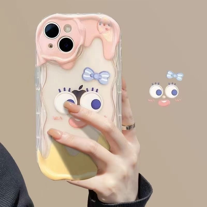 Ice cream expression iPhone11Promax mobile phone case transparent for Apple 11promax cream case 11