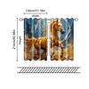 2 Pcs, Filtering Curtains (excluding Rods, Non-movable, Without Batteries) Colorful Horse (3) for Use In Bedrooms and Living