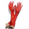 Ladies Sexy Transparent Mesh Floral Elastic Bride Long-sleeve Lace Gloves Gothic Punk Mittens Cosplay Fancy Dress Gloves