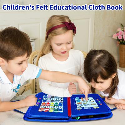 Kleinkinder Ruhige Bücher Filz Stoff Buch Aktivität Ruhige Bücher Beschäftigt Bord Kinder Reise Spielzeug Pädagogisches Sensorisches Spielzeug Geschenke