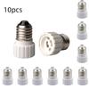 6/10pcs E27 To GU10 Modern Design Lamp Base Extend Base LED Light Bulb Lamp Adapter Converter Screw Socket