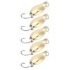 20 PIEZAS Cucharillas de Pesca Metálicas con Anzuelo Único Señuelos Wobbler Cucharillas Señuelos de Pesca Pesca en Agua Dulce