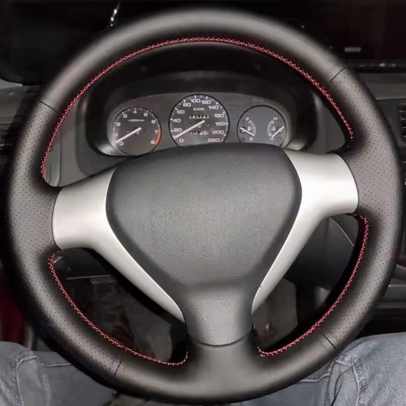 Car Interior Steering Wheel For Honda City Jazz Fit 2007 2008 Car Interior Steering Wheel Perforated Microfiber Leather Cover