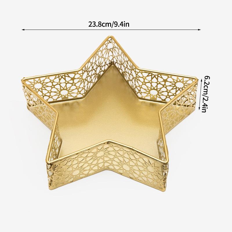 Ramadan Candy Box Tray Mubarak Ramadan Decoration Eid Mubarak Sweet Table Trays Snack Dishes Kareem Muslim Party Supplies
