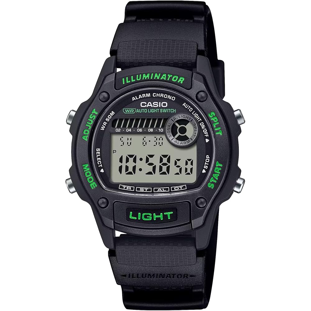 CASIO Casio W-220H STANDARD DIGITAL Standard Digital Waterproof Lightweight Thin Simple Easy Oper...