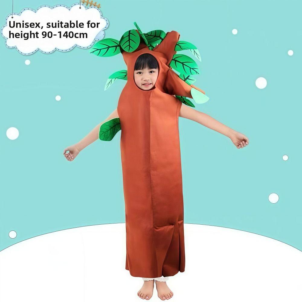 Kids' Style Tree Costume Realistic Children Costume Stage Performance Clothing  Birthday Decorative