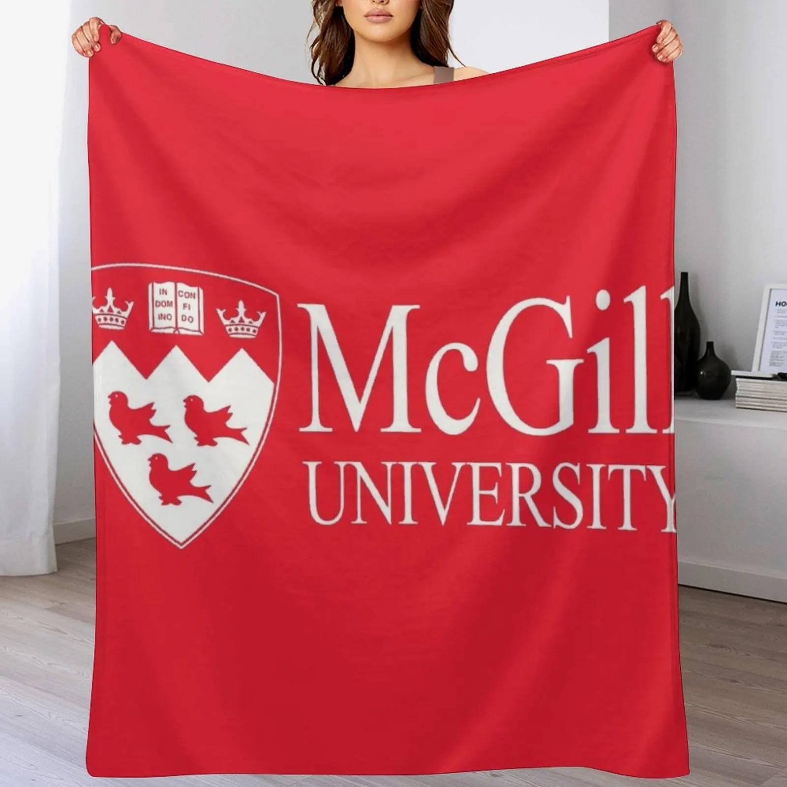 McGill University Throw Blanket All Season Lightweight Soft Blanket for Bed 102x76cm(40x30in)