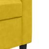 Vidaxl 2-Seater Sofa, Yellow, 140 Cm, Upholstered In Velvet