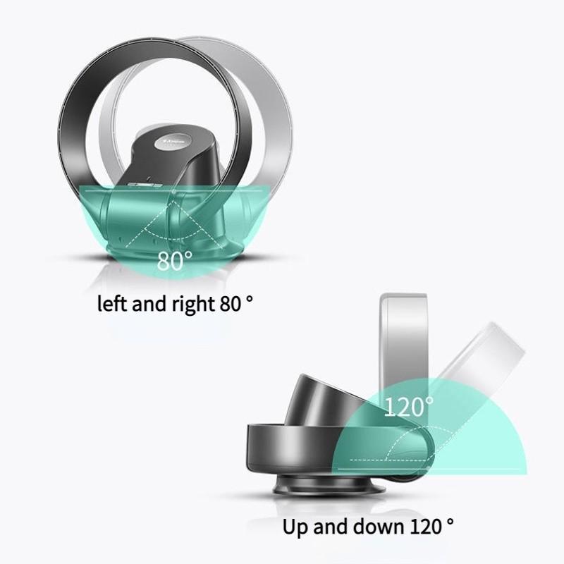 26W Household Foldable Bladeless Fan Table Wall Dual-Use Shaking Head Fan Intelligent Remote Control Silent Leafless Fan