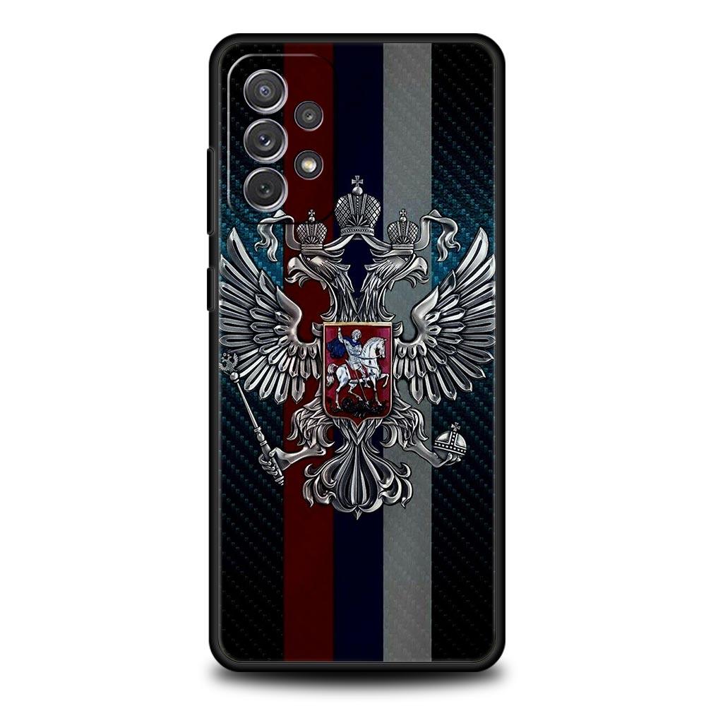 Russia Russian Flags Emblem Phone Case for Samsung Galaxy A13 A51 A71 A21S A12 A11 A31 A41 A23 A53 A73 A52 A32 5G A03S A01 Cover