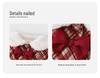 Girls' Red Woolen Jacket - Stylish Autumn/Winter Coat with Plus Velvet for Children