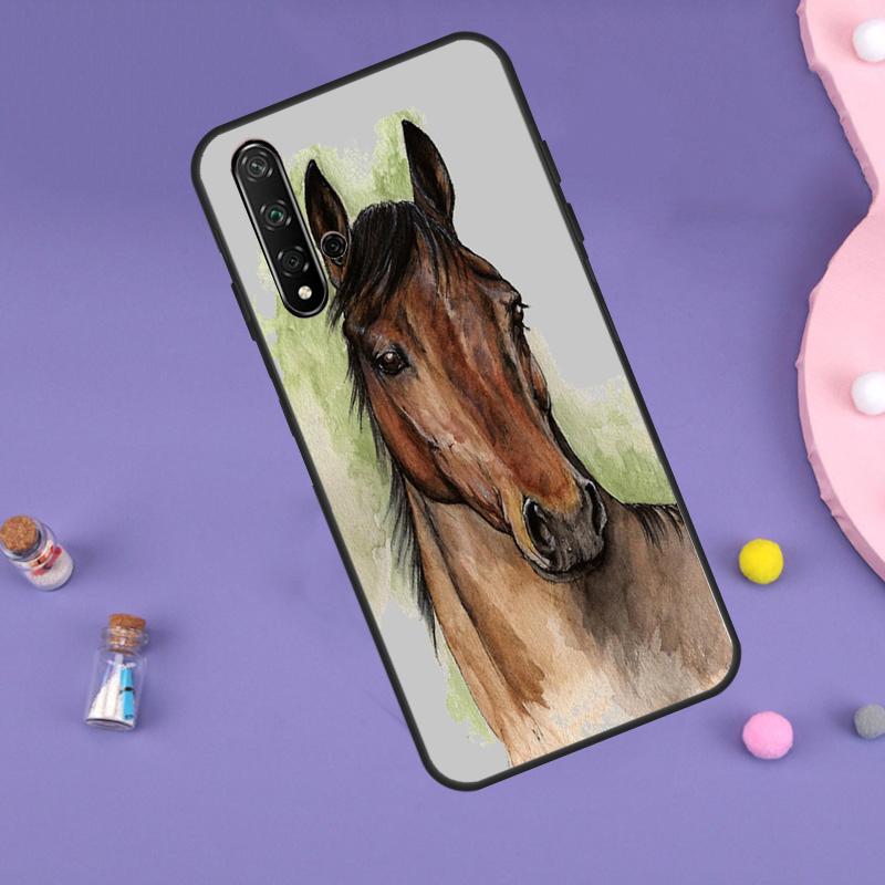 Horse Pony Pattern For Huawei Nova 5T 9 10 SE 7i 8i 11i 12i Y60 Y61 Y70 Y72 Y73 Y90 Y91 P20 P40 P30 Lite Case